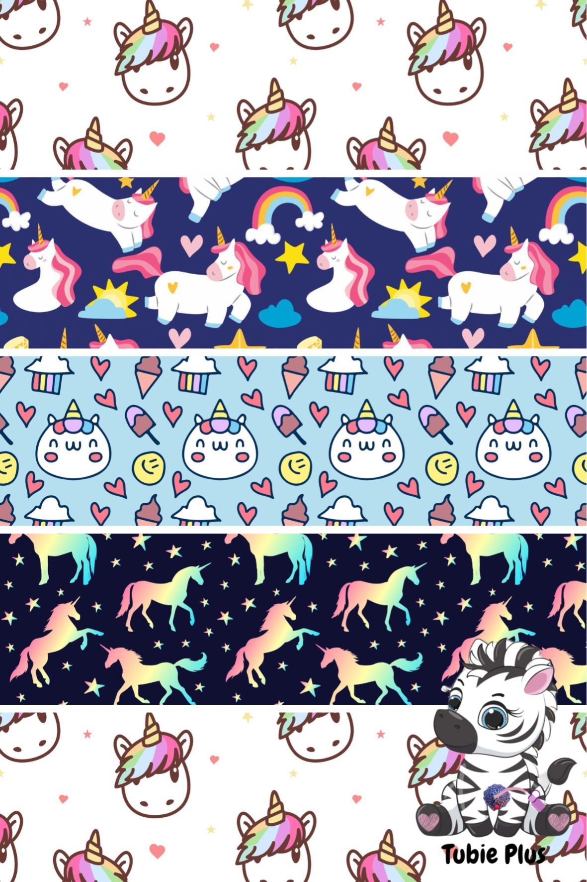 Unicorn Mix Print Strip | Small