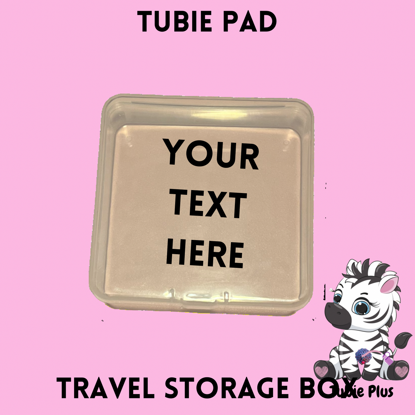 Personalised Tubie Pad Travel Storage Box