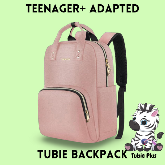 Pink Feeding Tube Backpack, Tubie Backpack, Adapted Backpack