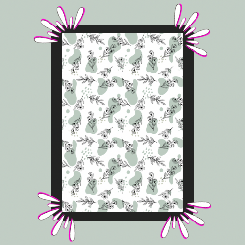 Green Floral Tubie Tape