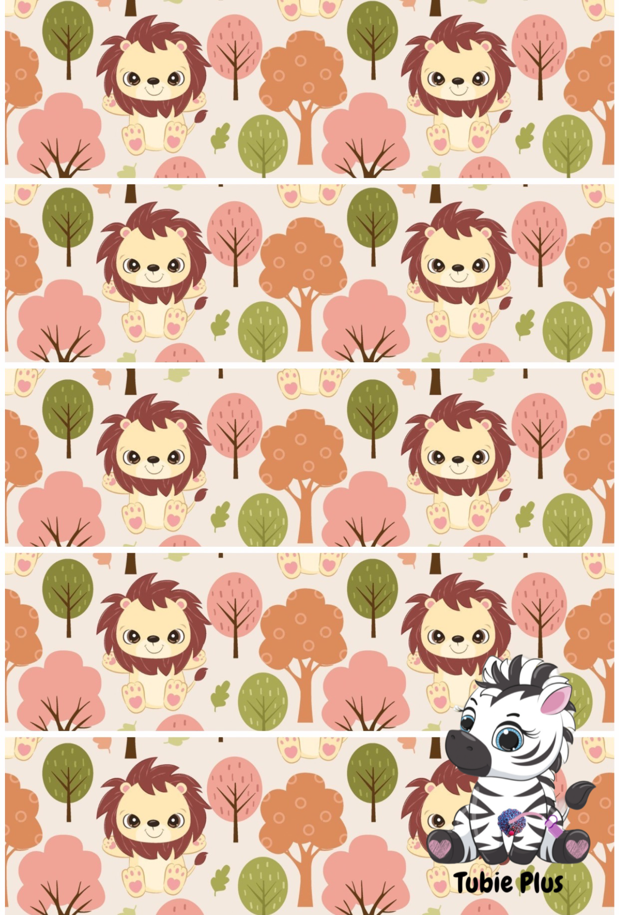 Lion Print Strip | Full | Small