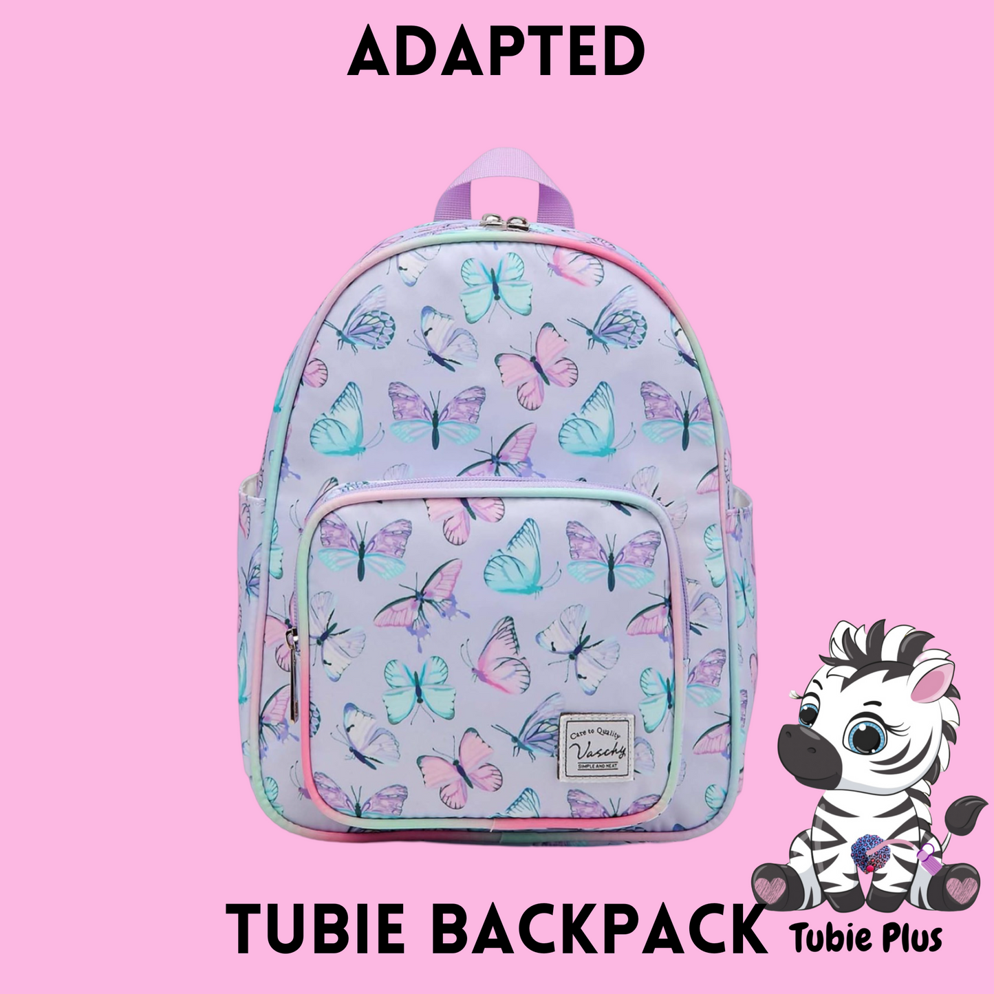 Butterfly 500ml Feeding Tube Backpack, Tubie Backpack, Adapted Backpack