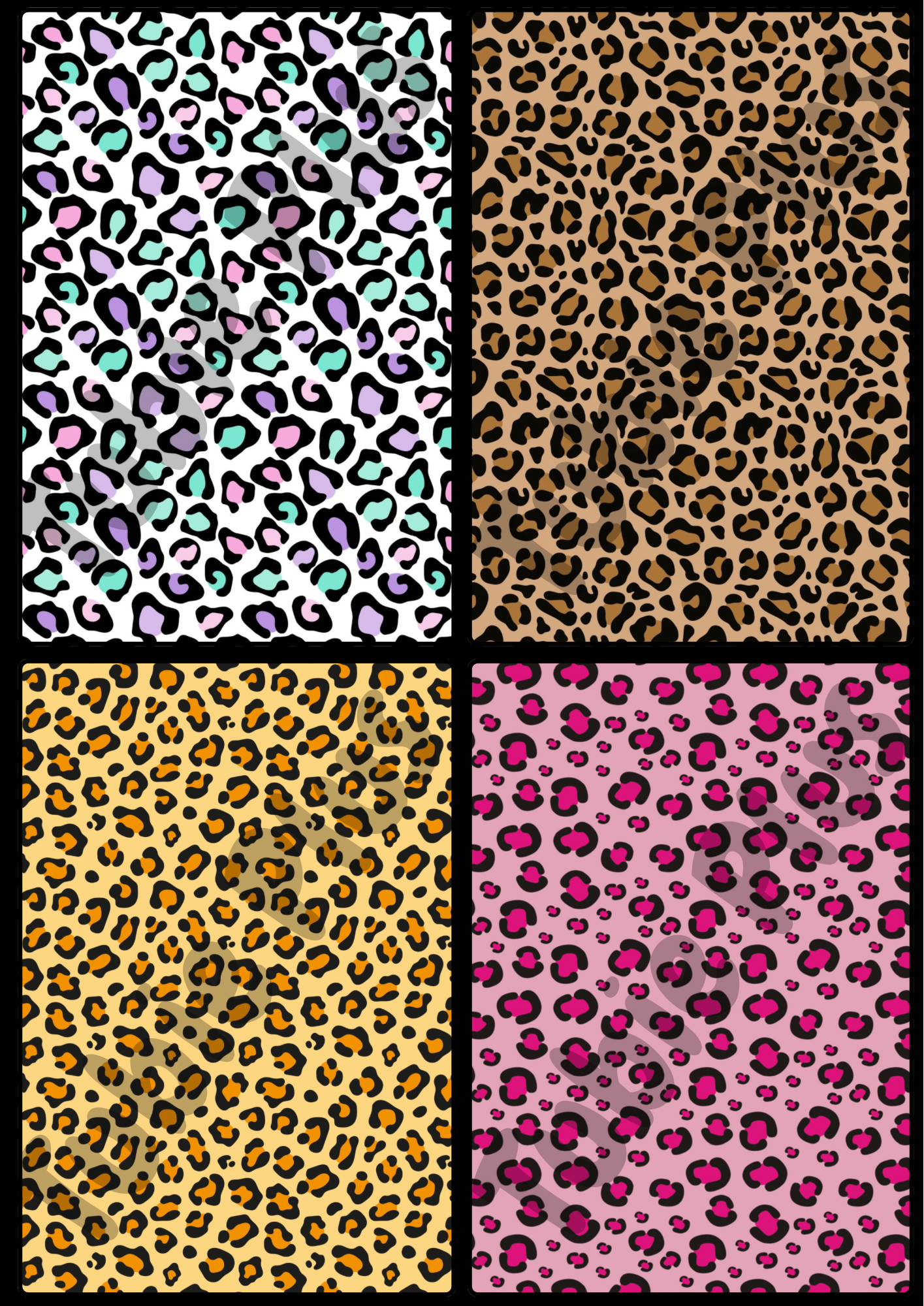 Leopard Print Stoma Bag Cover