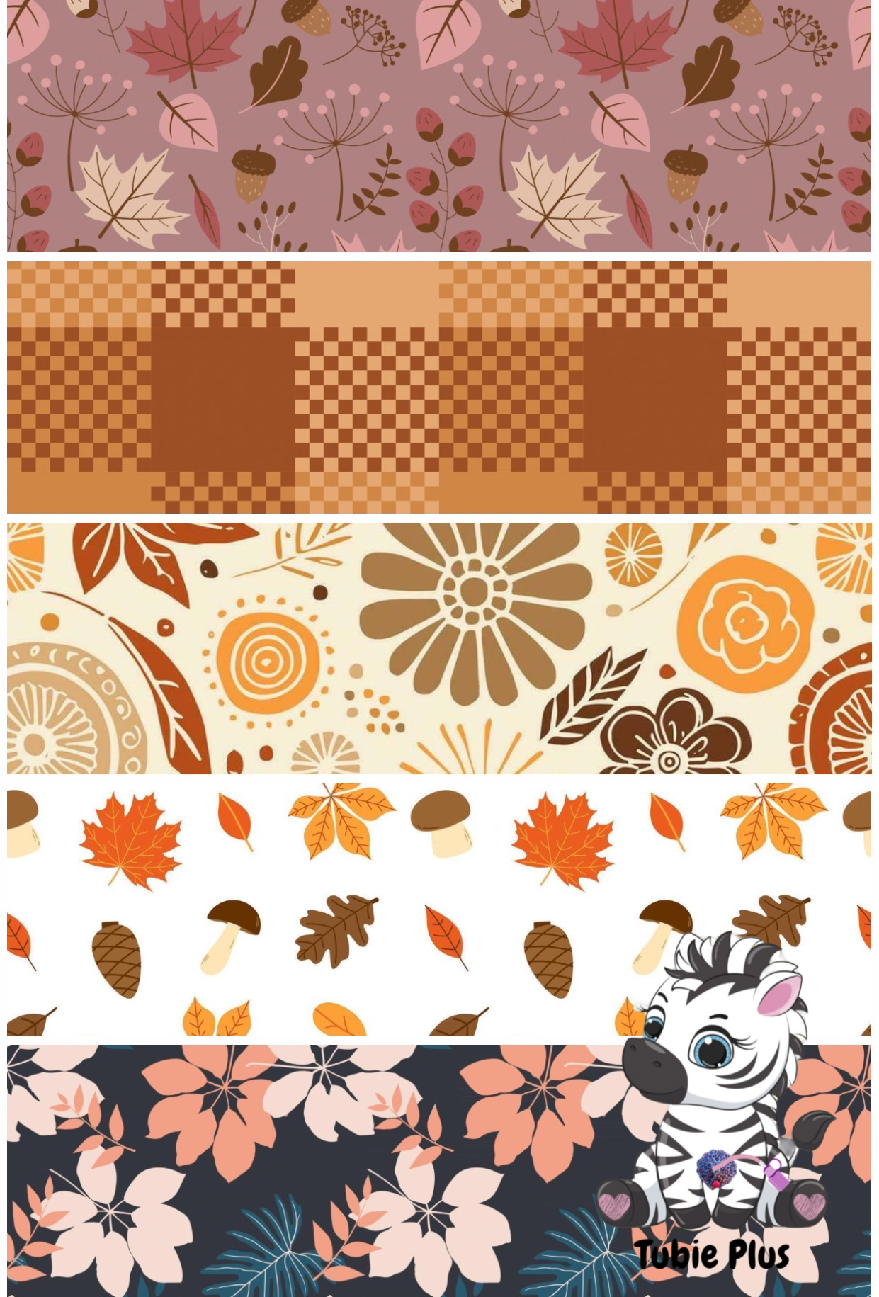 Autumnal Mix Print Strip | Small