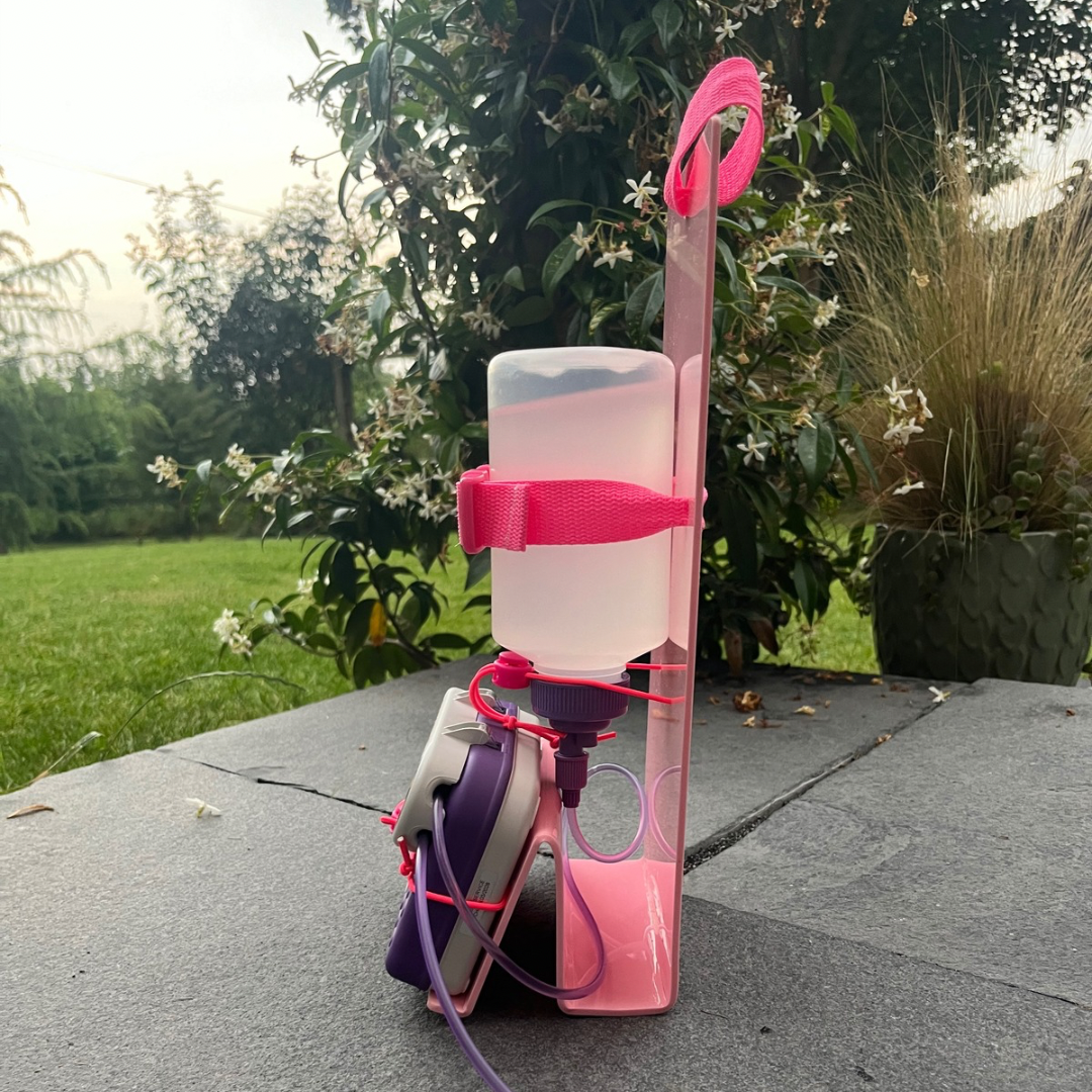 500ml Tubie Plus Stand and  Feeding Pump Backpack Stand (compatible with Abbott, Nutricia, Amika pumps and feed Compatible). Lightweight stand.