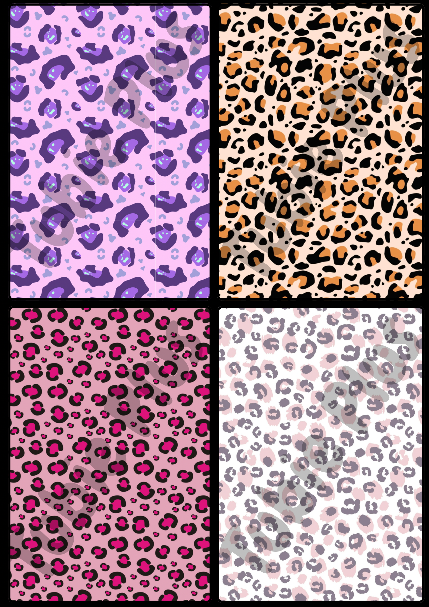 Leopard Print Drainage Bag Cover