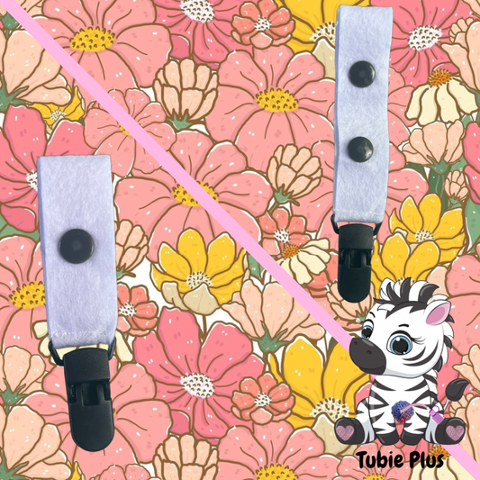 Retro Floral Print Tubie Clip