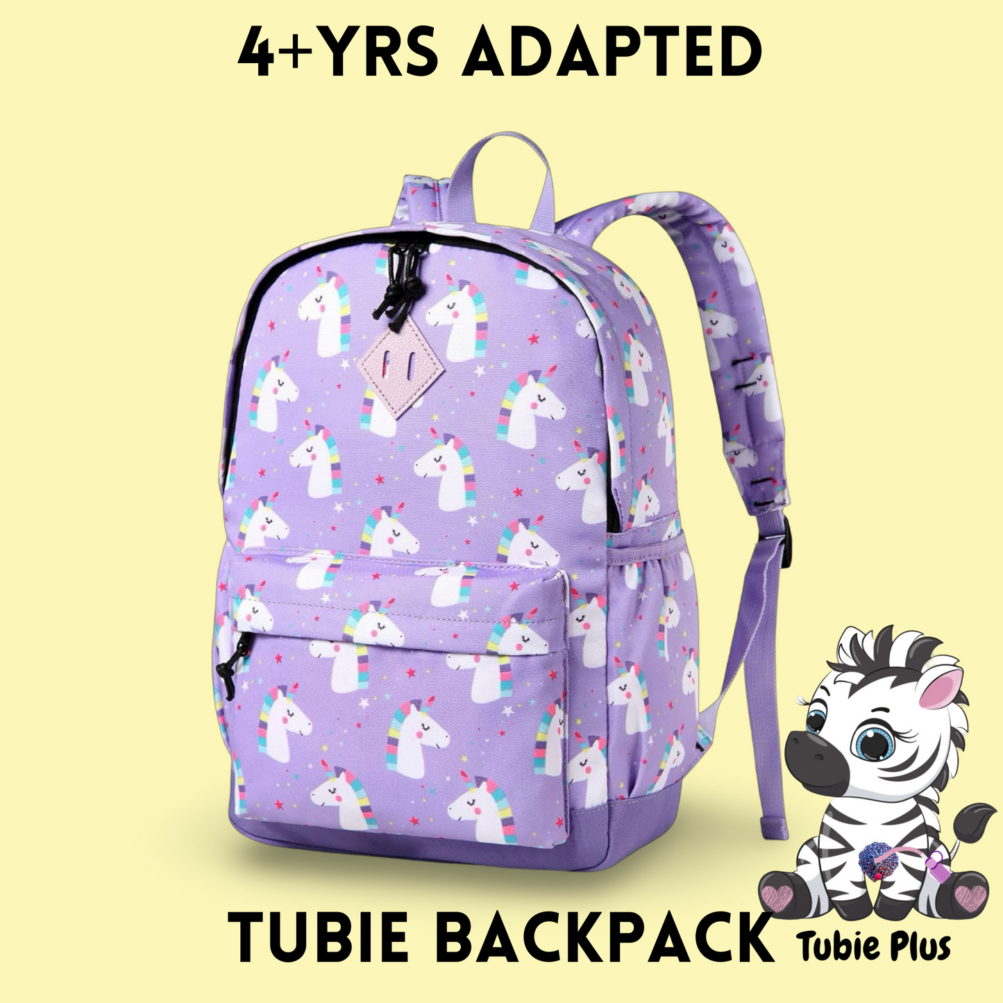 Unicorn Feeding Tube Backpack, Tubie Backpack, Adapted Backpack