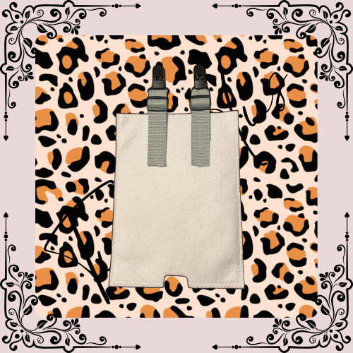 Orange Leopard Print Drainage Bag Cover