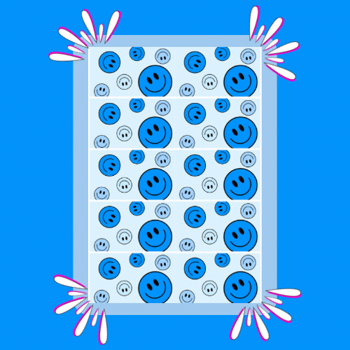 Blue Smiley Tubie Tape