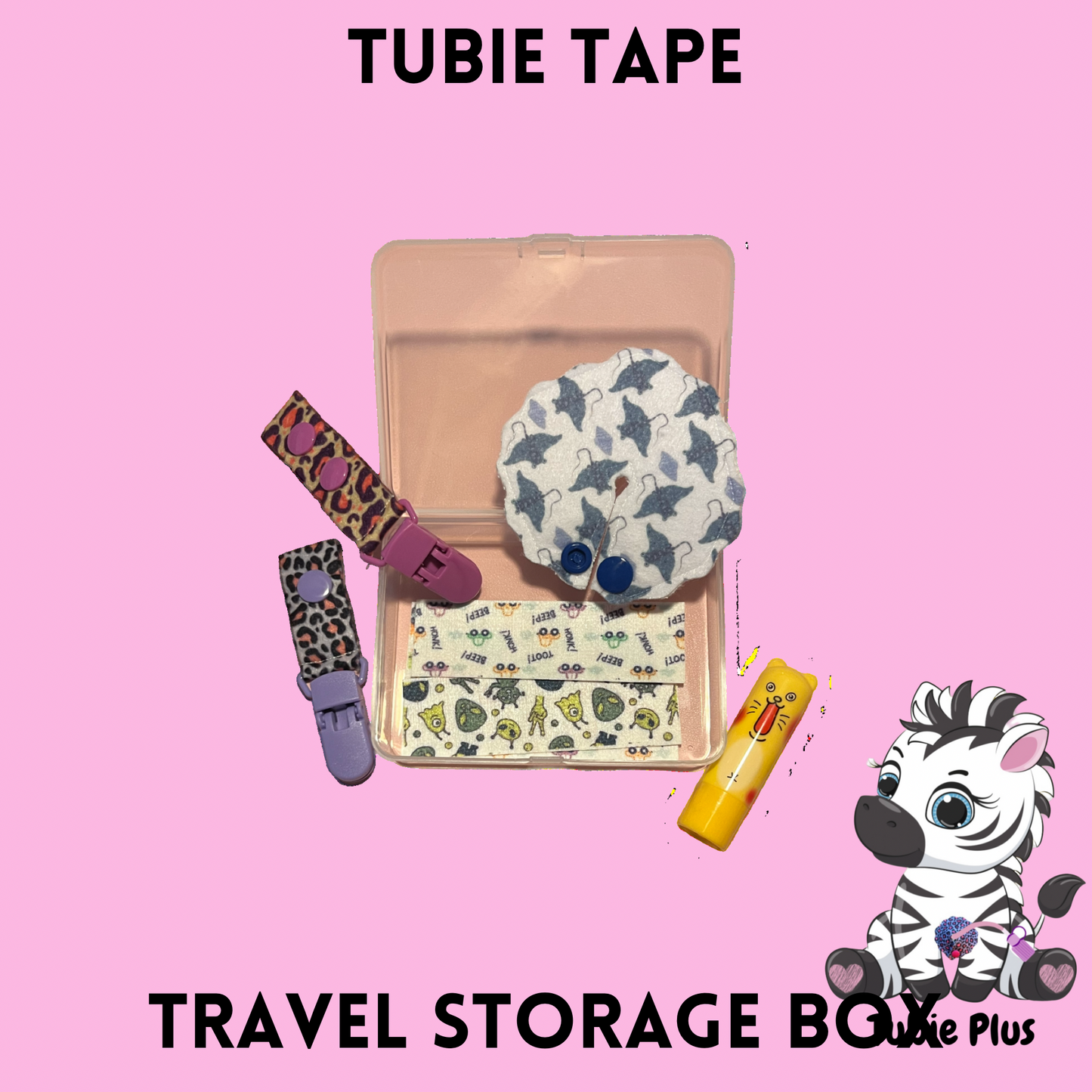 Personalised Tubie Tape Travel Storage Box