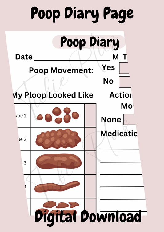 Poop Diary Page