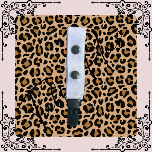 Brown Leopard Print Large Tubie Clip