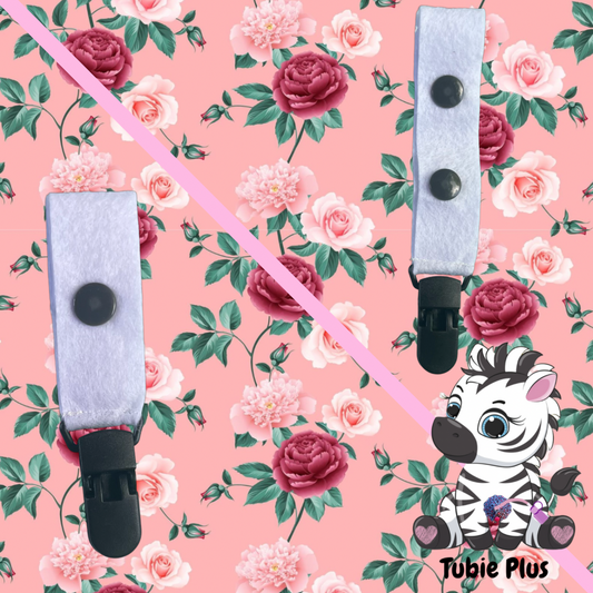 Rose Print Tubie Clip