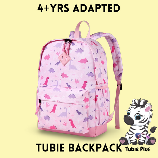 4+ Dinosaur Feeding Tube Backpack, Tubie Backpack, Adapted Backpack