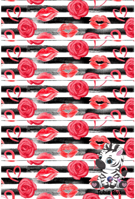 Red Rose Print Strip | Full | Small