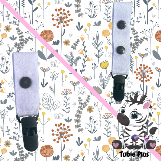 Floral Print Tubie Clip