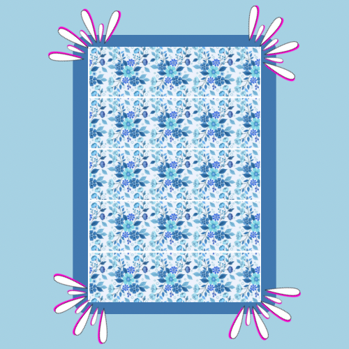 Blue Floral Tubie Tape