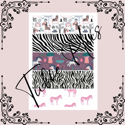 Zebra Print Mix Tubie Tape