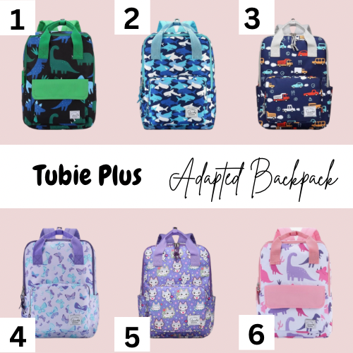 Child 4-6 years Adapted Backpack, Tubie Backpack, Adapted Backpack