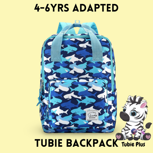 Shark Feeding Tube Backpack, Tubie Backpack, Adapted Backpack