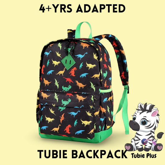 4+ Dinosaur Feeding Tube Backpack, Tubie Backpack, Adapted Backpack