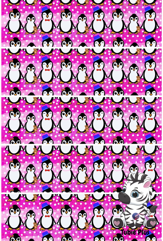 Penguin Pink Print Strip | Full | Small