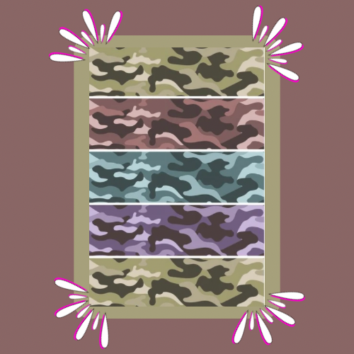 Camouflage Mix Tubie Tape