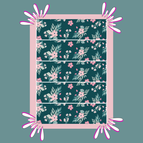 Boho Green Floral Tubie Tape