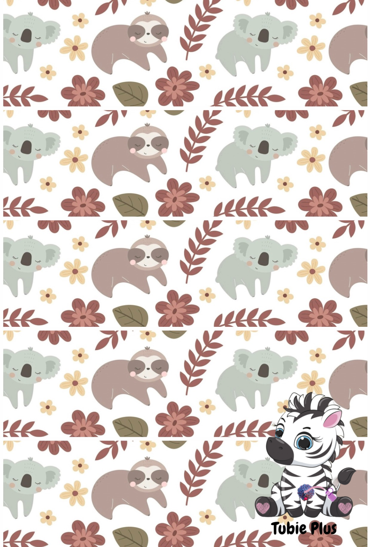 Sloth & Koala Print Strip | Full | Small