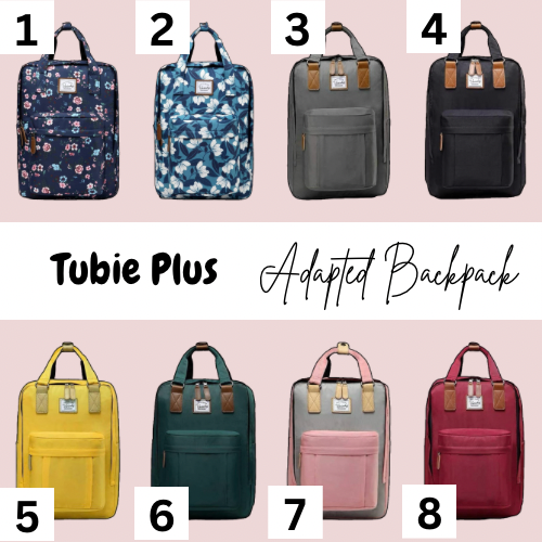 Vintage Adapted Backpack, Tubie Backpack, Adapted Backpack