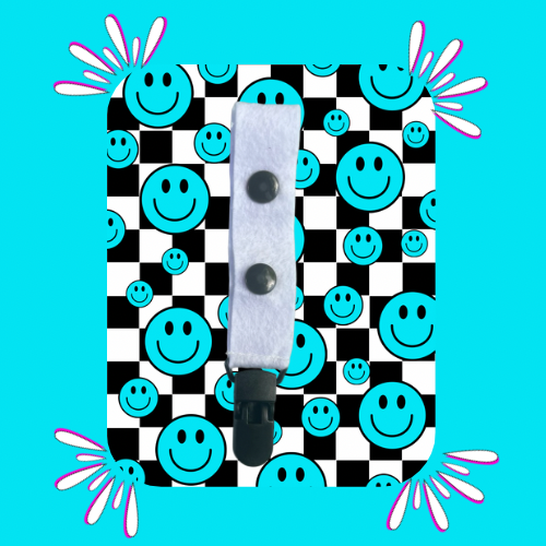 Smiley Check Large Tubie Clip