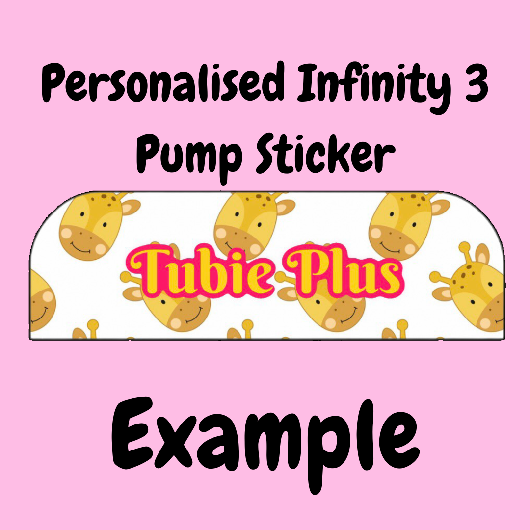 Personalised Infinity 3 Pump Sticker | Holographic Finish