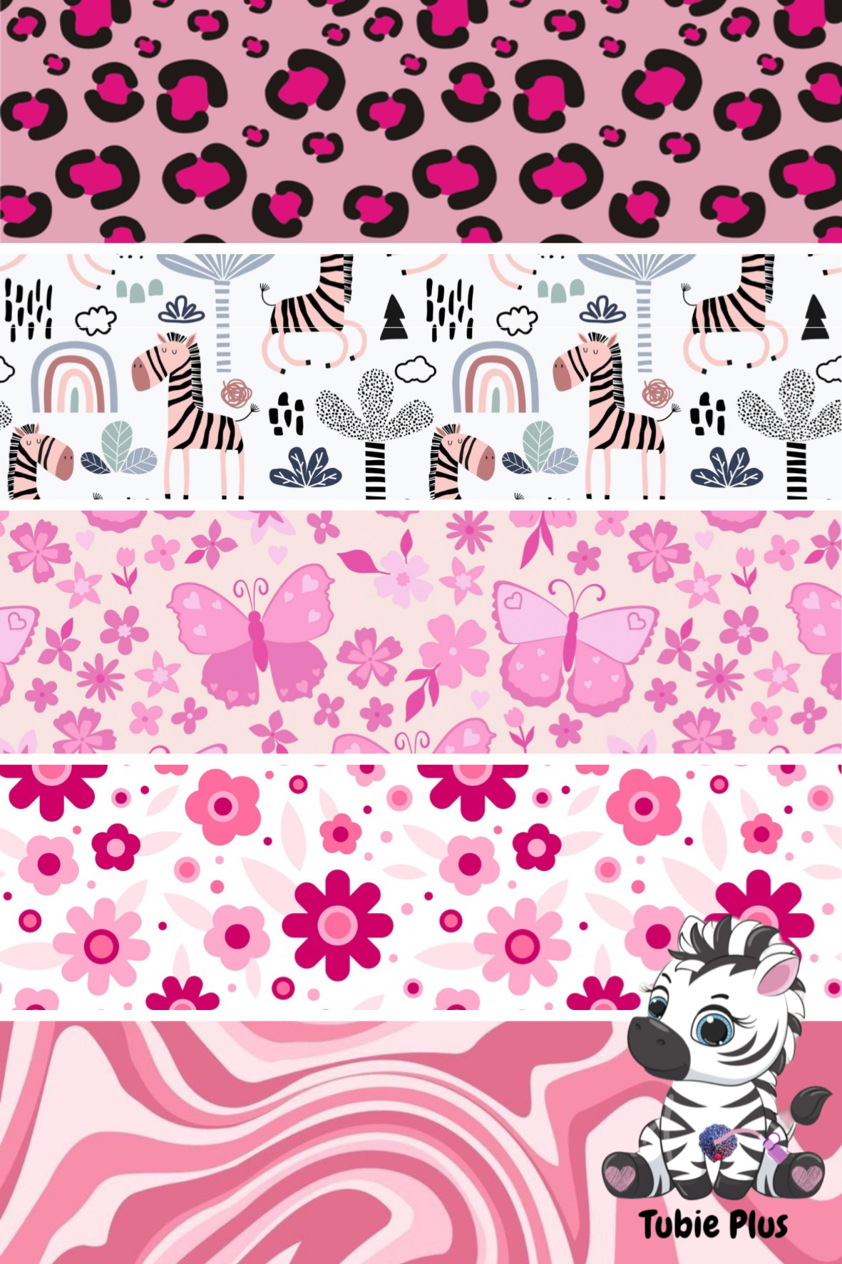 Pink Mix Print Strip | Small