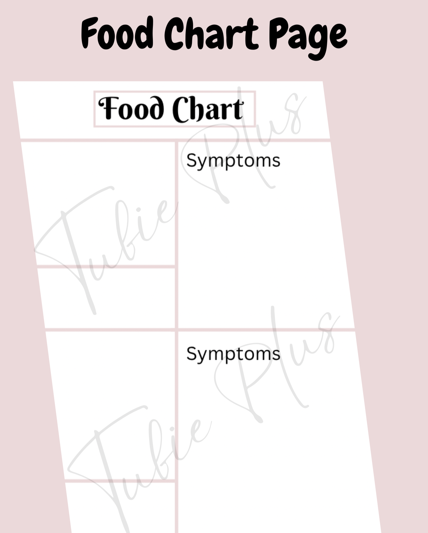 Food Chart Page