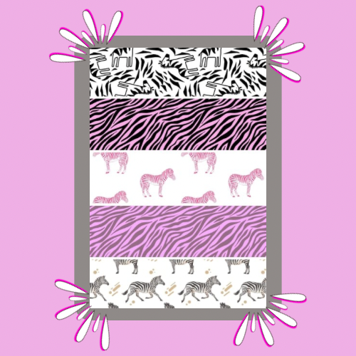 Zebra Mix Print Strip | Small