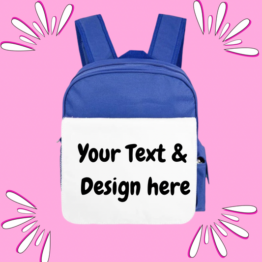 Personalised 500ml Blue Tubie Backpack, Tubie Backpack, Adapted Backpack