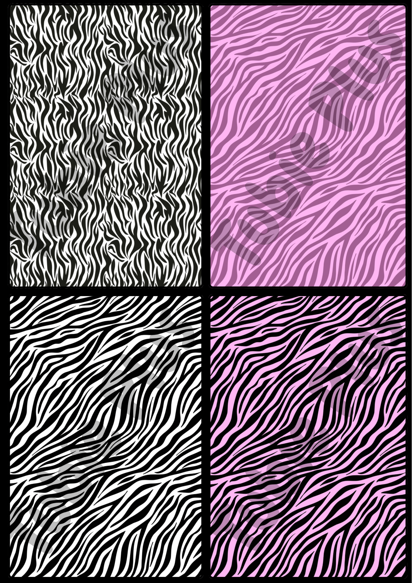 Zebra Print Stoma Bag Cover