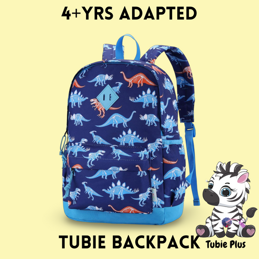 4+ Dinosaur Feeding Tube Backpack, Tubie Backpack, Adapted Backpack