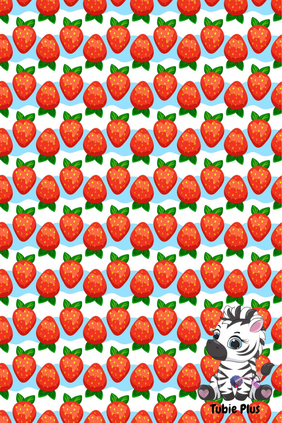 Strawberry Print Strip | Full | Small