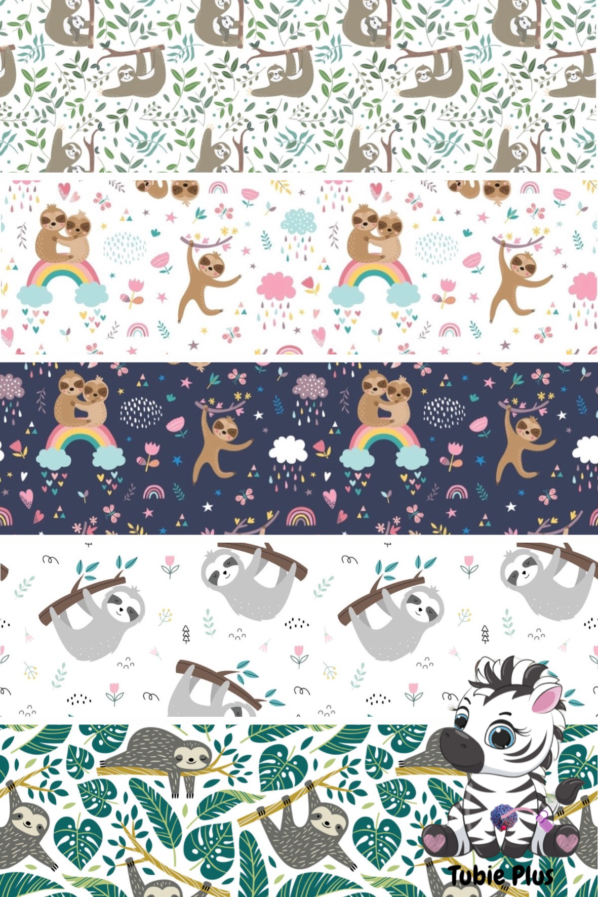 Sloth Mix Print Strip | Small