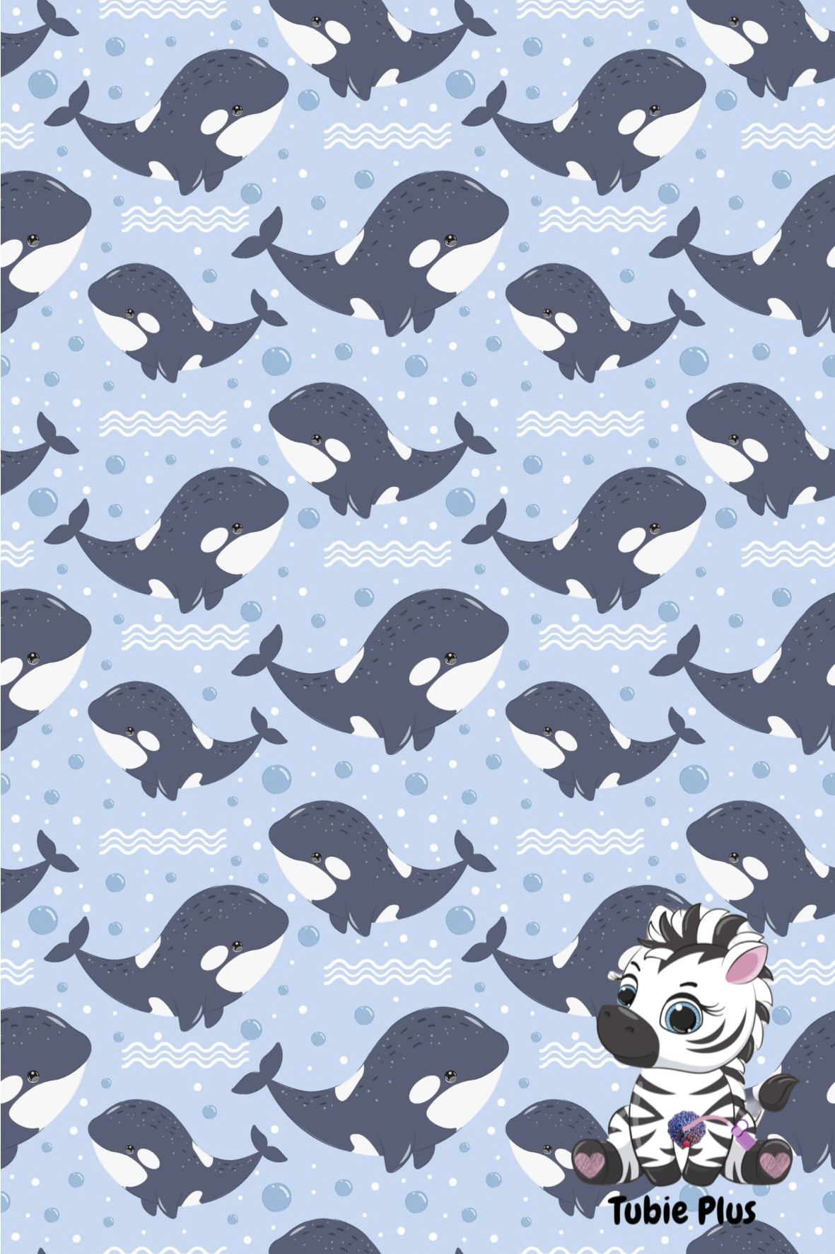 Whale Print Strip | Full | Small