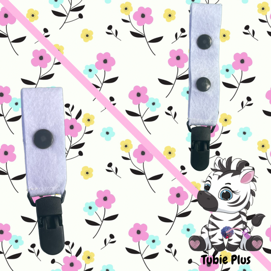 Floral Print Tubie Clip