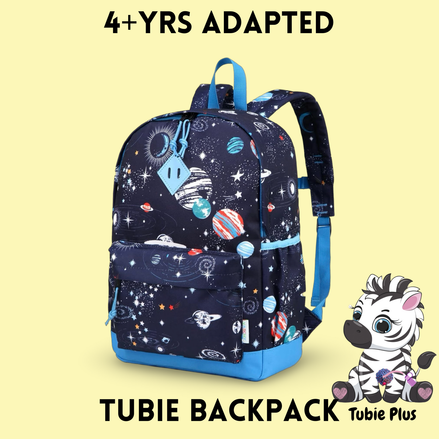 4+ Space Feeding Tube Backpack, Tubie Backpack, Adapted Backpack