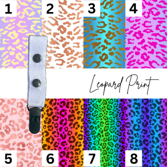 Leopard Print Large Tubie Clip