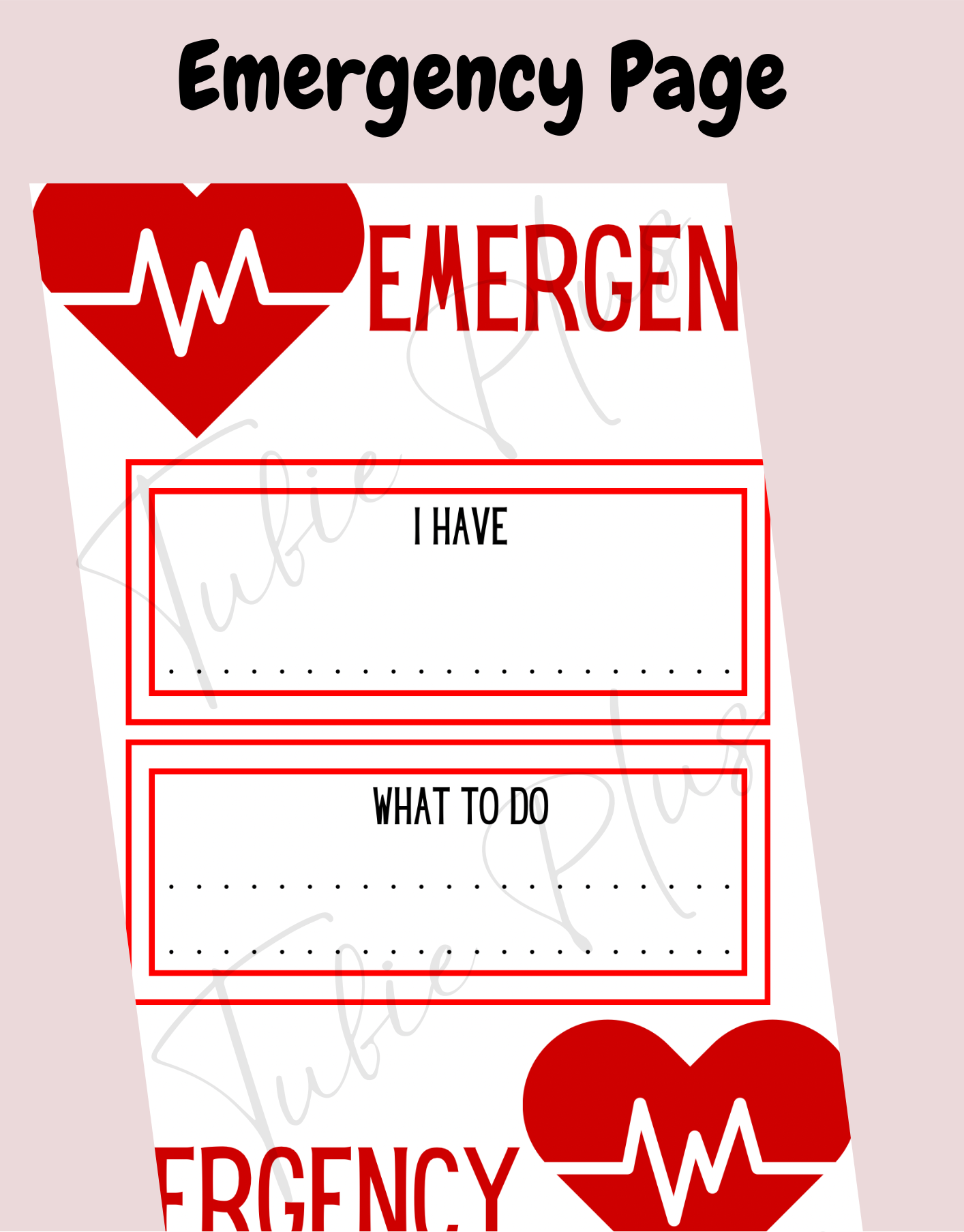 Emergency Page