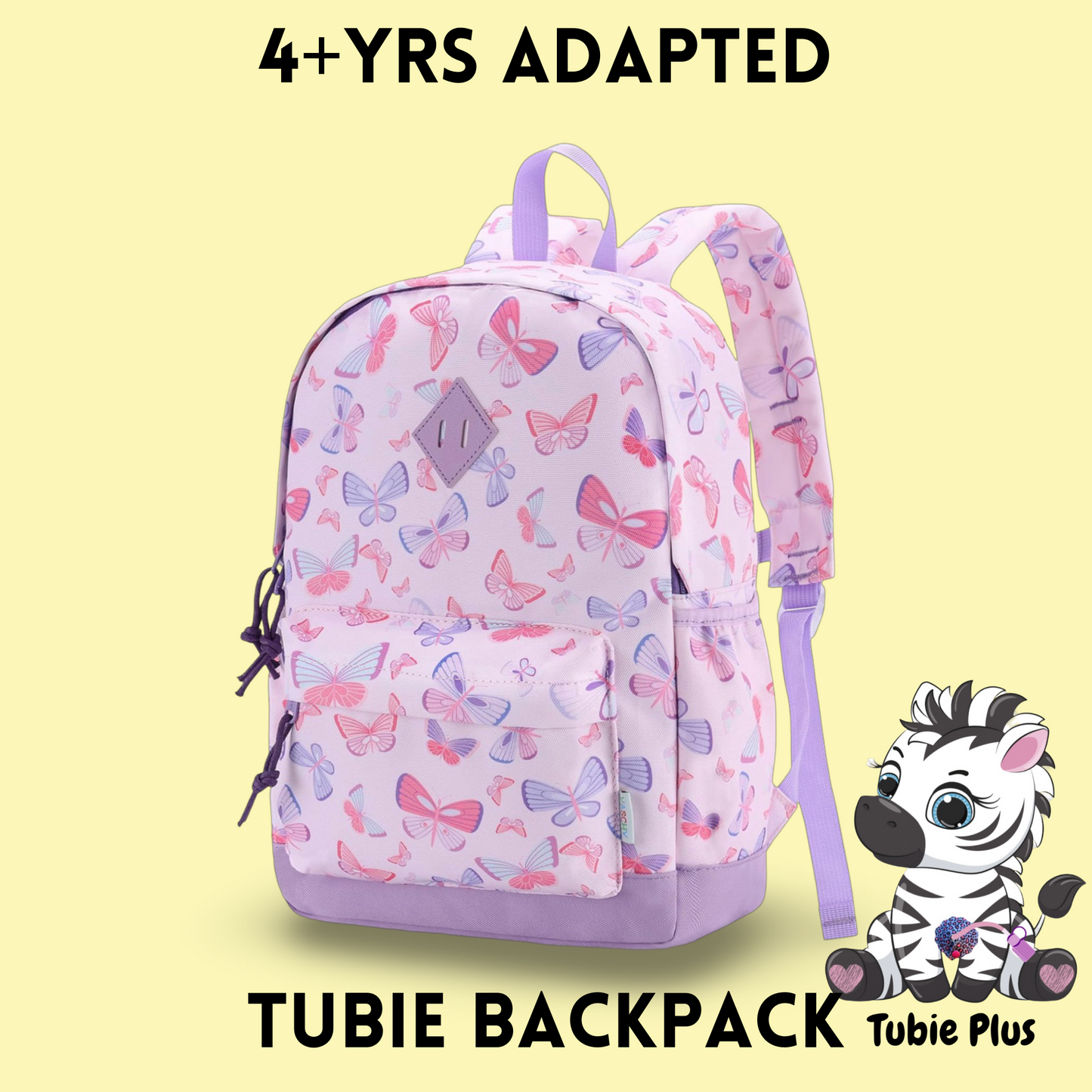 Butterfly Feeding Tube Backpack, Tubie Backpack, Adapted Backpack