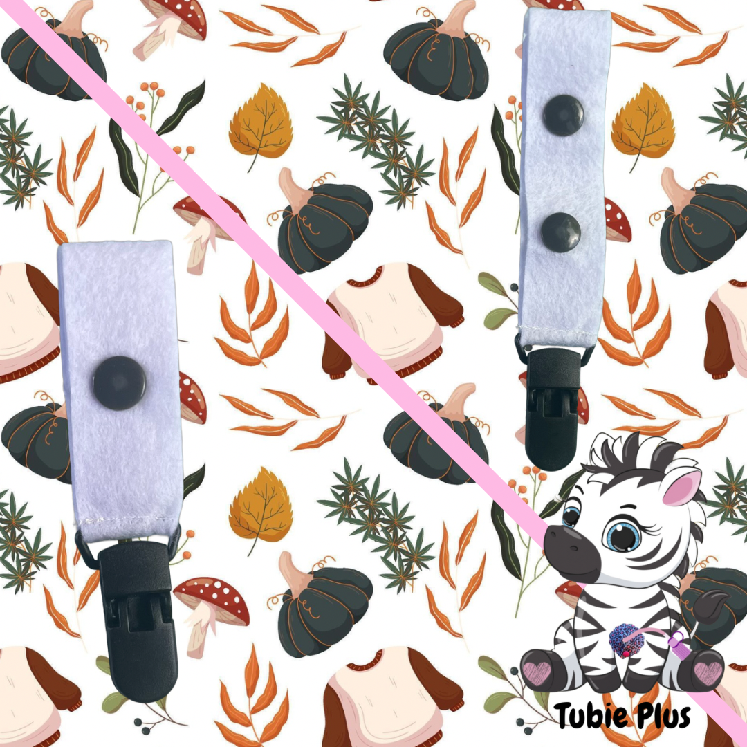 Autumnal Print Tubie Clip