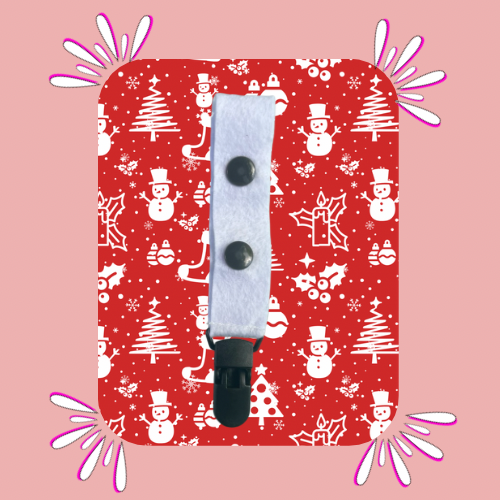 Christmas Large Tubie Clip