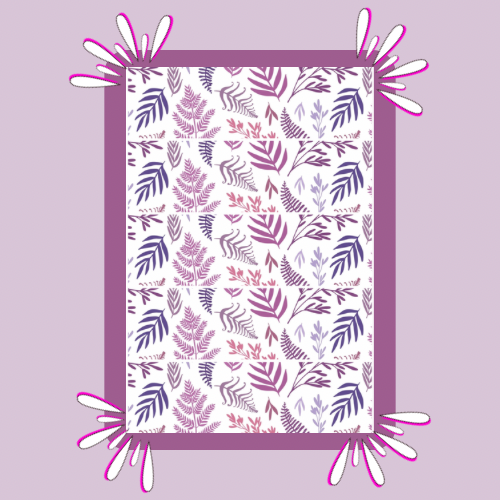 Boho Purple Fern Tubie Tape